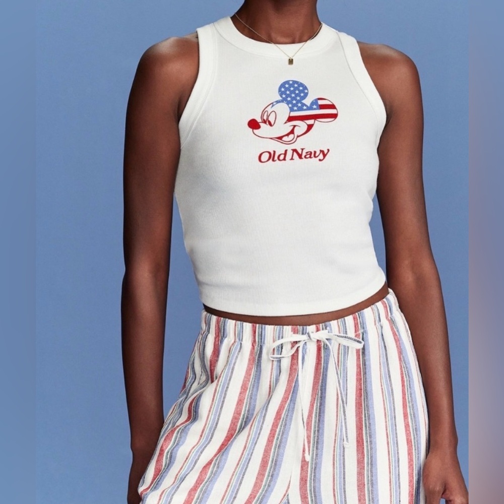 Old Navy Women’s Tank Top with Mickey Mouse Design - Large